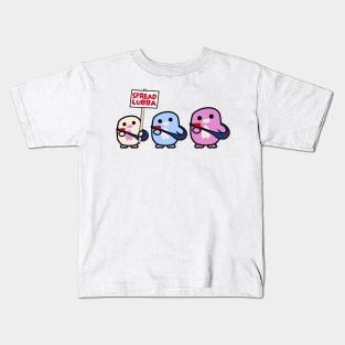 Three Chipis CHUMMY (Thoki, Poki & Wobble) (Spread Lubba) Kids T-Shirt